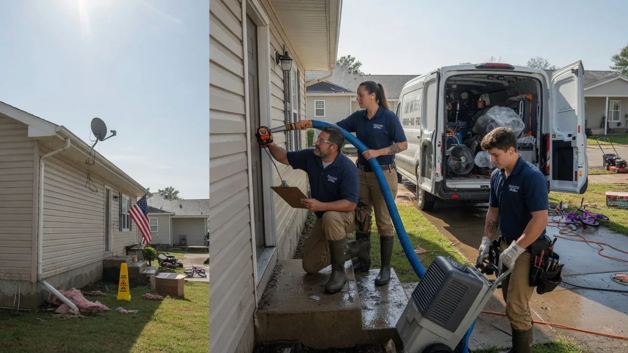 Ceiling Water Damage Restoration in Midland, PA near me